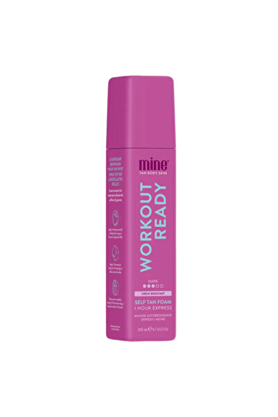 MINETAN Spumă autobronzantă pregătită pentru antrenament 200ml