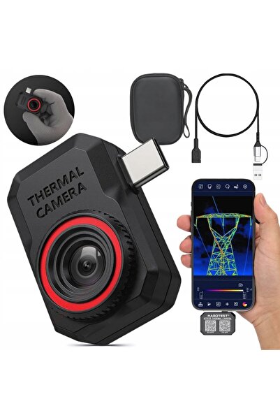 Habotest APlicație pentru cameră termică mini, Android, USB-C, 256x192, monit...