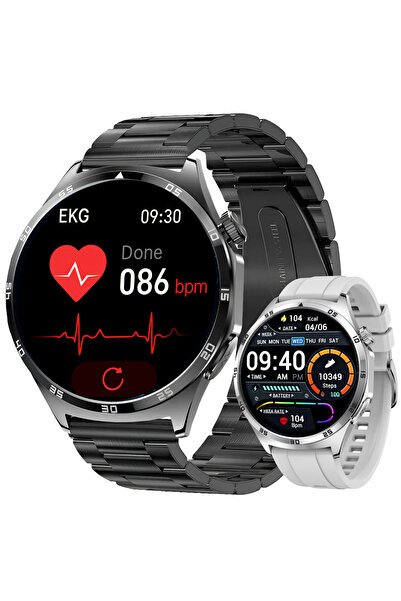 Lazird Ceas inteligent pentru bărbați AMOLED ECG Apeluri PL BMI