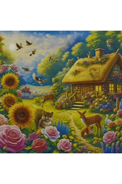 EleganTShoP 5D Yapışan Boncuk Mozaik Tablo 30*40 cm L9