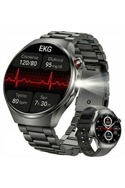 Lazird SMARTWATCH ECG LANTERNĂ CEAS AMOLED CU MONITORIZARE PRESIUNE ARTERIALĂ...