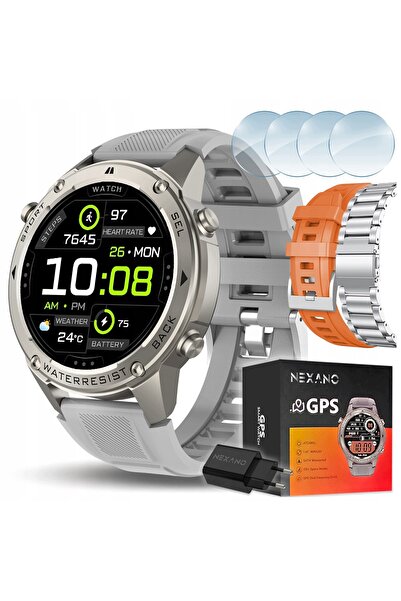 NexaNook SMARTWATCH GPS BĂRBĂTESC IMPERMEABIL IP69K APELURI SPORT SMARTWATCH