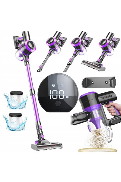 bedee ASPIRATOR VERTICAL FĂRĂ FĂRĂ FĂRĂ SÂRMĂ, REÎNCĂRCABIL, CU LED, FĂRĂ SAC...