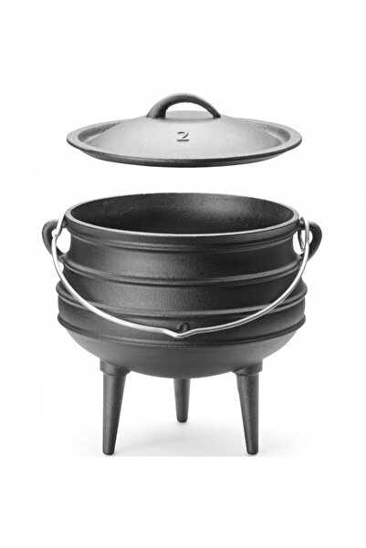 HENDI Focar din fontă cu 3 picioare, 6L, negru, 24x28cm, vertical