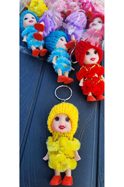 Modellino Giysili Bebek Anahtarlık Çanta Süsü Maskot 8+4/12cm - Renk Seçenekl...