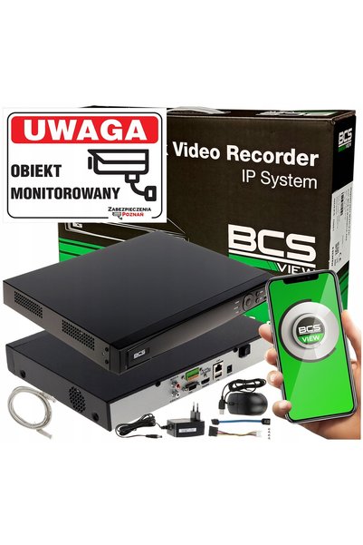 BCS Înregistrator IP 8 canale până la 8Mpx View BCS-V-NVR0801A-4KE