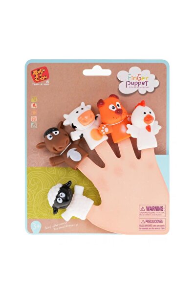 Finger Puppet Hayvanlar Parmak Kukla Seti 5 Çiftlik Hayvanları Oyuncak Parmak Kukla