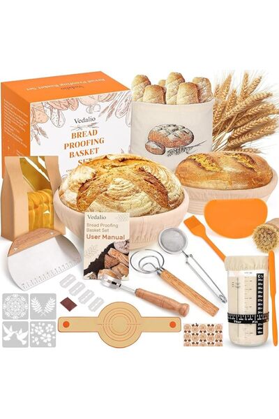 GENERAL Sourdough Bread Baking Supplies, Sourdough Starter Kit, Bread Proofin...