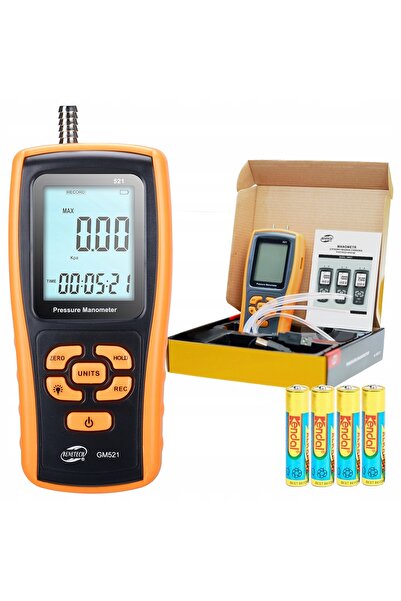 Benetech MANOMETRU DIGITAL DE PRESIUNE PENTRU INSTALAȚII DE GAZ, MANOMETRU DE...
