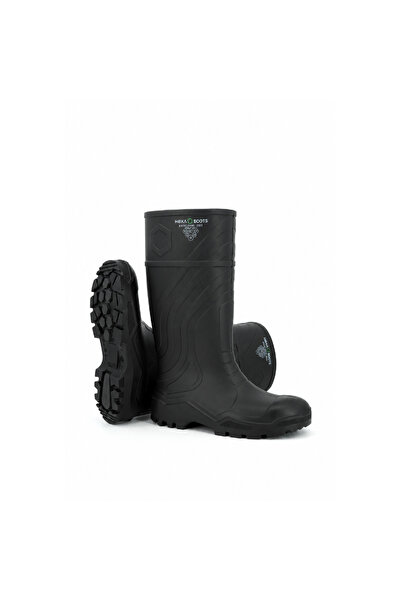 Hexa boots O4 Poliüretan İş Çizmesi, Çelik Burunsuz, Kaymaz Taban, Siyah, 41 ...