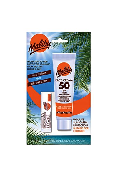 Malibu Set Cremă de față SPF50 + Ruj SPF30