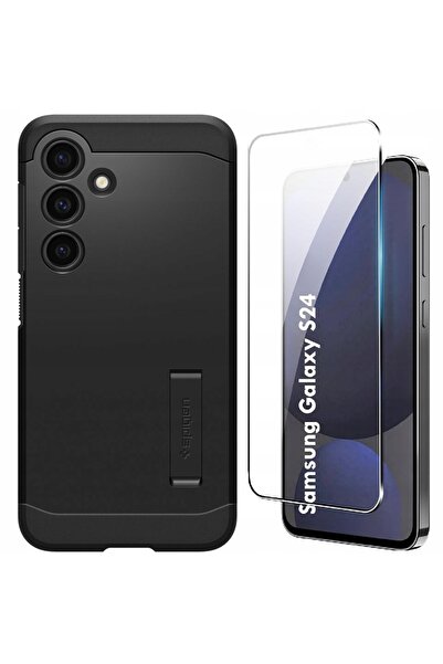 Spigen Husă Galaxy S24, Armură rezistentă, husă, cover + Protecție ecran