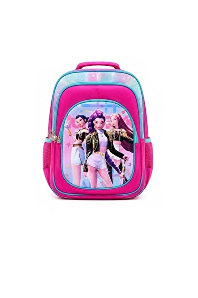 MASHASHOP Ghiozdan școlar pentru fete, model K-POP DEMON HUNTERS, 3D, roz, 6-...