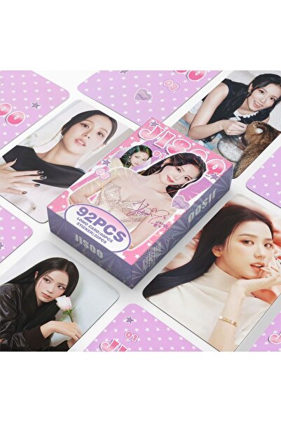 Kpop Dünyasi BLACKPINK '' Jisoo '' Çift Yön Baskılı Lomo Card Seti (60 Pcs)