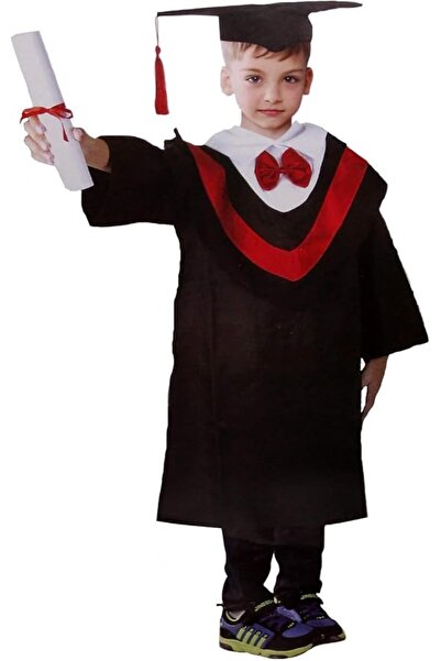 Toy Box Treasures Unisex Graduation Gown and Cap Set with Decorations for Par...
