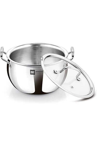 Bergner Bergner Essential's 24cm (6.5L) Triple Layer Stainless Steel Large Ri...