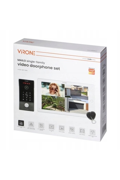 Virone Videointerfon WIFI Tuya Full HD 10 " Telecomenzi Codificator de coduri...