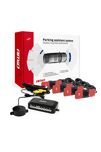 AMIO Set de senzori de parcare pentru cameră și afișaj LCD intern de 16,5mm