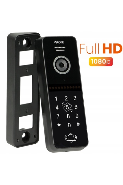 Virone Interfon video WIFI TUYA cu codificator de coduri, brelocuri RFID, LCD...