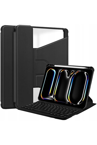 ERBORD Husă cu tastatură pentru iPad Pro 11 " 2024, Bluetooth, cu capac rotativ