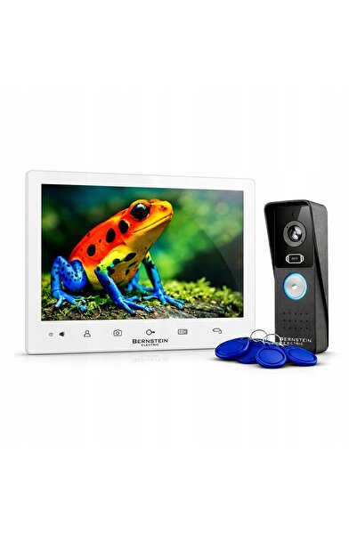 Galia Bernstein Telefon video WiFi de 10 inch, 2MP, cu telecomandă, stație me...