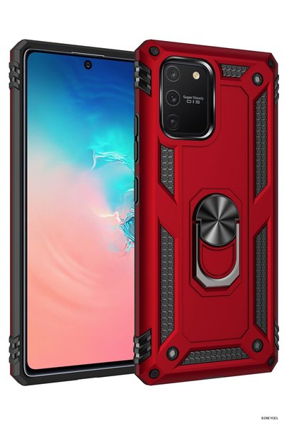 New Face حافظة STBRYCEL لهاتف Galaxy A91 / S10 Lite غطاء سيليكون مع حلقة صوفي...