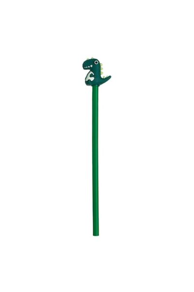 OEM Creion verde cu figurină de dinozaur 20cm