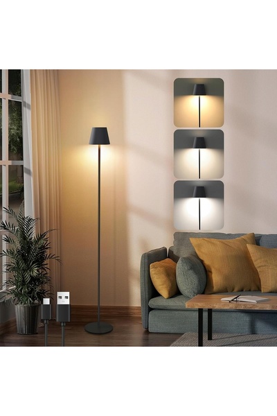 bedee Lampadar LED reîncărcabil prin USB, 3 moduri de iluminare