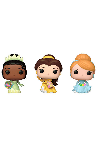 Disney Blister Pocket POP Morcov cu 3 figurine Prințesa Cenușăreasa Tiana Bel...