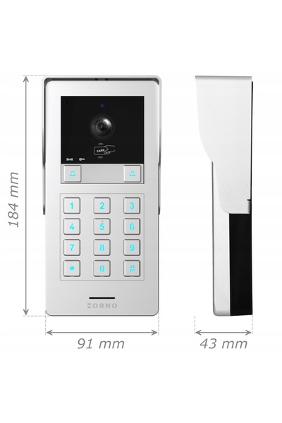 Orno PANOU EXTERIOR 2 FAMILIAR CAMERA VIDEO DE INTERFON GAYD MULTI2