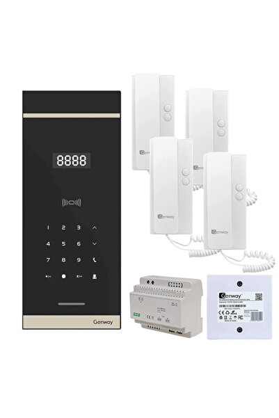 Genway Interfon digital pentru bloc, 4 familii, WL-03NL-V3
