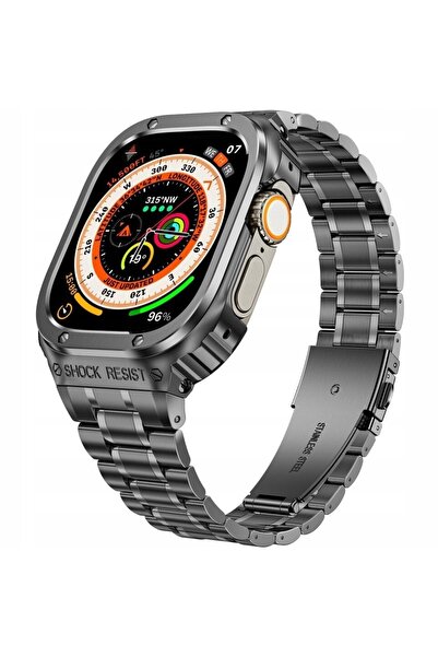 XGSM Curea de ceas cu carcasă pentru Apple Watch 7/8/9 45mm, brățară elegantă