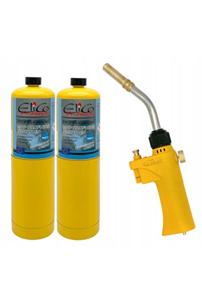 ELICO PROFITECH 360 TORȚĂ DE SUDURĂ CU GAZ °   LUTLAMPA + 2x GAZ MAPP 400g
