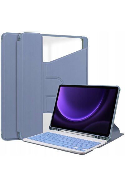 XGSM Husă rotativă tip tastatură pentru Samsung Galaxy Tab S9 FE+