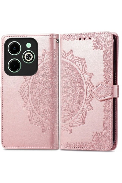 ERBORD Husă tip portofel pentru Infinix Hot 40i, model Mandala