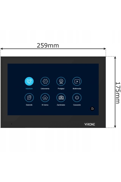 Virone VDP-66/B BESAR Monitor interfon video de 10 inci