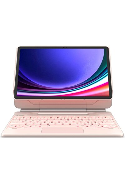 Dexnor Husă cu tastatură pentru Galaxy Tab S7+ / S7 FE / S9+ / S8+ / S9 FE+
