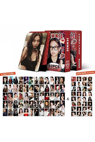 Kpop Dünyasi BLACKPINK '' Jennie '' Çift Yön Baskılı Lomo Card Seti (60 Pcs)