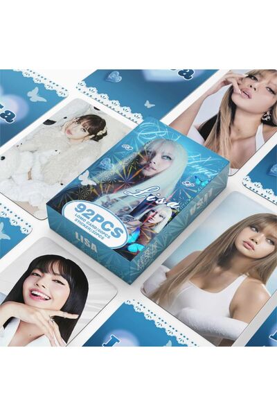 Kpop Dünyasi BLACKPINK '' Lisa '' Çift Yön Baskılı Lomo Card Seti (60 Pcs)