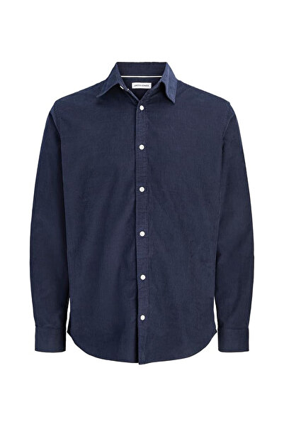 Jack & Jones Lacivert Erkek Fitilli Desen Gömlek 12298525 JJEFIELD CORD SHIRT...