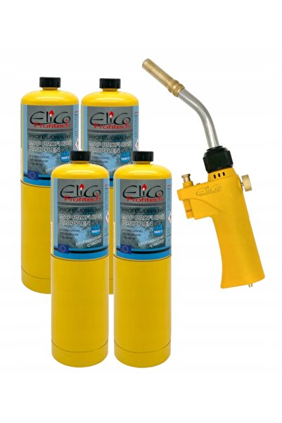 ELICO PROFITECH 360 TORȚĂ DE SUDURĂ CU GAZ °   LUTLAMPA + 4x GAZ MAPP 400g