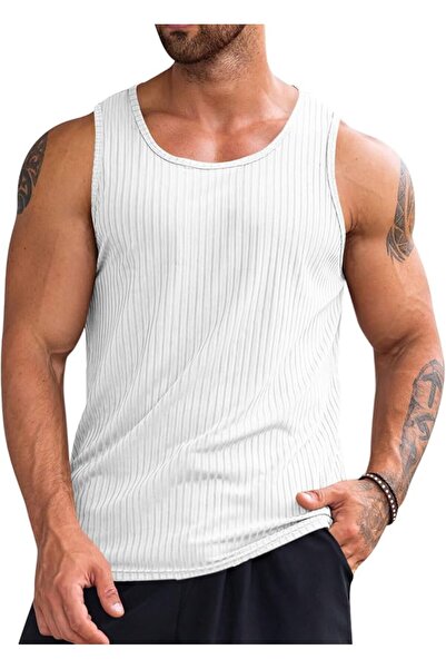 Runcati Ron Tank Top Sleeveless T-Shirt Sports Cut-Out T-Shirt Gym Workout Cl...