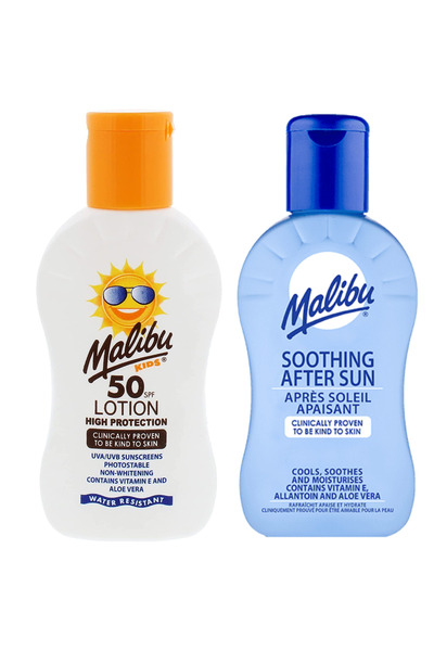 Malibu Loțiune pentru bebeluși SPF50 100ml + Loțiune după plajă 100ml