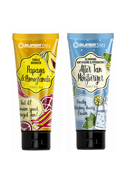 supertan Papaya și Rodie + Îngrijire după plajă fără soare (sau: fără efect d...
