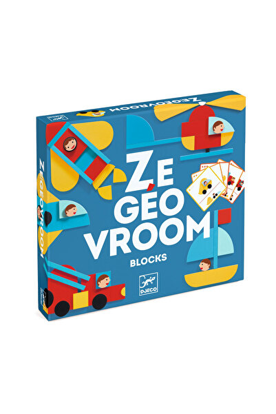djeco Educational Game Ze GeoVroom,