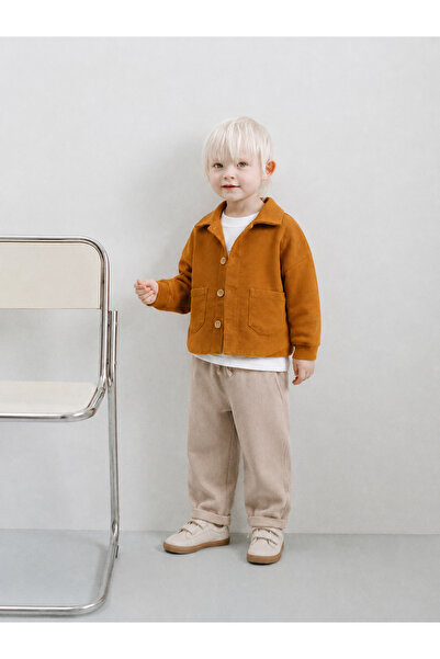 Tifina Kids Baby Boy 3-Piece Set Textured Jacket Long Sleeve Badi Casual Pant...