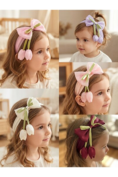 ELAS HOME Tulip Bandana Buckle for Baby and Young Girls