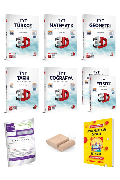 3D Yayınları TYT EŞİT AĞIRLIK Soru Bankası SETİ -YKS 2027 +Plan Defteri+Telef...