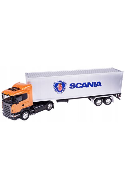 WELLY Model tractor SCANIA R470 portocaliu 1:32 mașină metalică