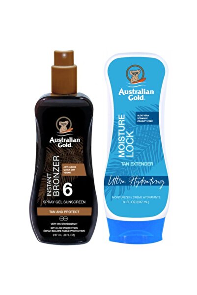 Australian Gold Spray Gel Bronzant SPF6 + Reținere a Umidității 237ml